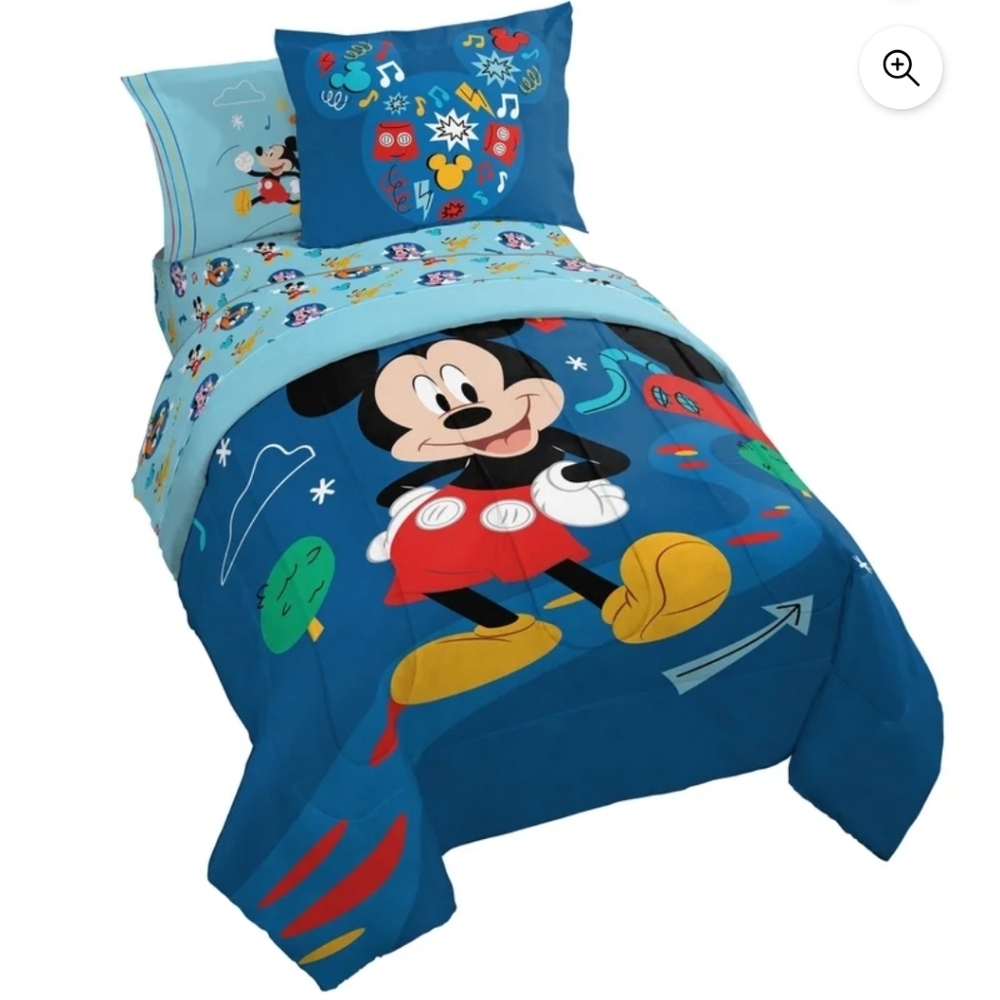 Disney Mickey Mouse Welcome To Our Clubhouse 7pc Full Bedset